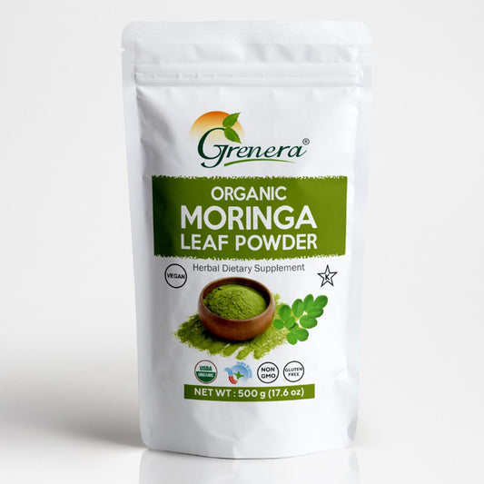 Grenera Organic Moringa Leaf Powder – 500g | 100% Pure & Natural Superfood