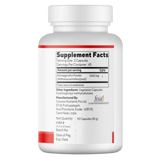 Grenera Organic Ashwagandha Capsules
